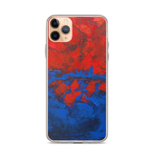 Blue Red IPHONE CASE Cover Artsy Abstract Design