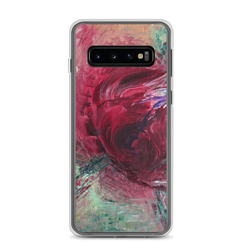 Red Rose PHONE CASE for Samsung Galaxy Phones Abstract Modern Art Style
