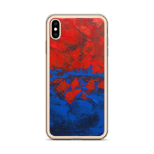 Blue Red IPHONE CASE Cover Artsy Abstract Design