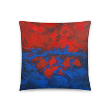 THROW PILLOW  Red Blue Abstract Art Printed Design
