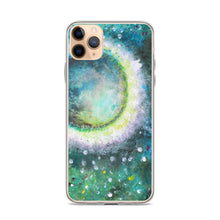 Beautiful Moon IPHONE CASE Green Art Painting