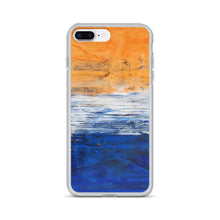 IPHONE CASE Blue Orange Contemporary Art for Apple