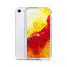 IPHONE CASE Yellow Red Abstract Art for Apple Phones