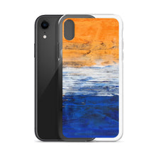 IPHONE CASE Blue Orange Contemporary Art for Apple