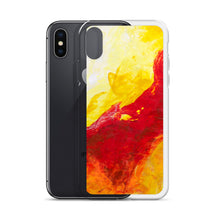 IPHONE CASE Yellow Red Abstract Art for Apple Phones