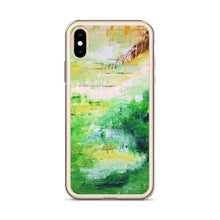 Colorful Green IPHONE CASE Painting Artsy Abstract Style