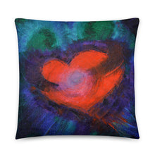 True Love Red Heart THROW PILLOW Artsy Style