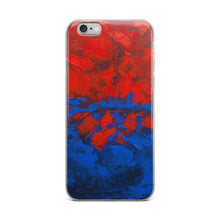 Blue Red IPHONE CASE Cover Artsy Abstract Design