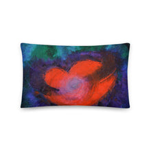 True Love Red Heart THROW PILLOW Artsy Style