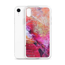 Artsy Heart IPHONE CASE for iPhones printed with Pink Orange Abstract Art