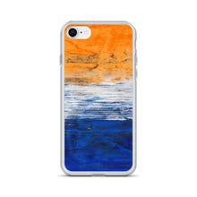 IPHONE CASE Blue Orange Contemporary Art for Apple