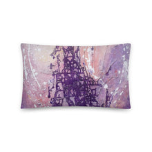 Lilac Purple Artsy THROW PILLOW Abstract Pastel Colors