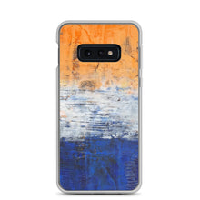 Edgy PHONE CASE for Samsung Phones - Abstract Orange Blue White