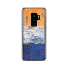 Edgy PHONE CASE for Samsung Phones - Abstract Orange Blue White