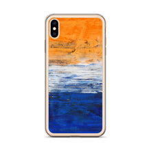 IPHONE CASE Blue Orange Contemporary Art for Apple