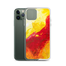 IPHONE CASE Yellow Red Abstract Art for Apple Phones
