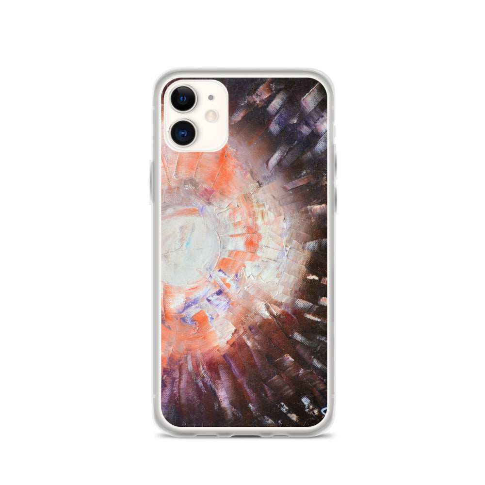 IPHONE CASE Orange Brown Contemporary Modern Art