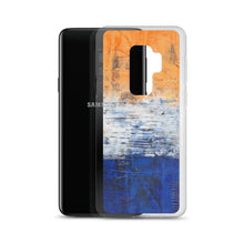 Edgy PHONE CASE for Samsung Phones - Abstract Orange Blue White