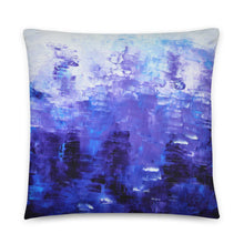 THROW PILLOW - Blue White Abstract