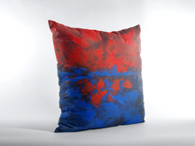 THROW PILLOW  Red Blue Abstract Art Printed Design