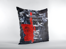 Black Red Decorative Accent THROW PILLOW