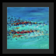 Tiptoeing in the Rain - Framed Print