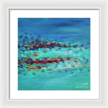 Tiptoeing in the Rain - Framed Print