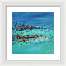 Tiptoeing in the Rain - Framed Print