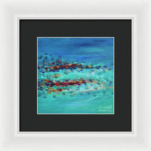 Tiptoeing in the Rain - Framed Print