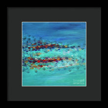 Tiptoeing in the Rain - Framed Print