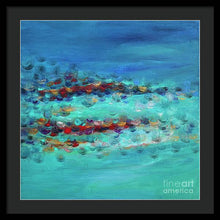 Tiptoeing in the Rain - Framed Print