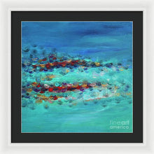 Tiptoeing in the Rain - Framed Print