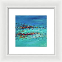 Tiptoeing in the Rain - Framed Print