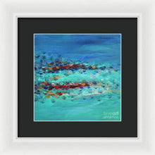 Tiptoeing in the Rain - Framed Print