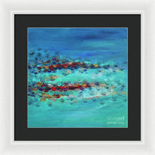 Tiptoeing in the Rain - Framed Print