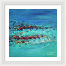 Tiptoeing in the Rain - Framed Print