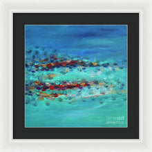 Tiptoeing in the Rain - Framed Print