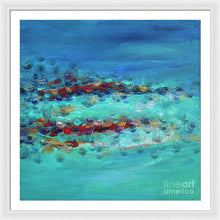 Tiptoeing in the Rain - Framed Print