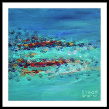 Tiptoeing in the Rain - Framed Print