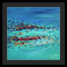 Tiptoeing in the Rain - Framed Print