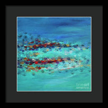 Tiptoeing in the Rain - Framed Print