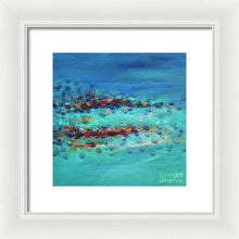 Tiptoeing in the Rain - Framed Print