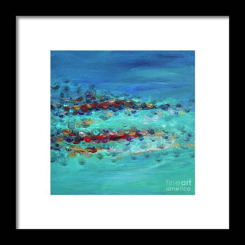 Tiptoeing in the Rain - Framed Print