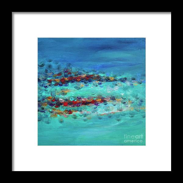 Tiptoeing in the Rain - Framed Print