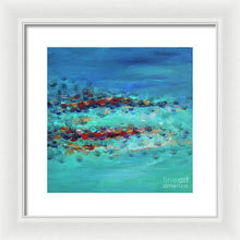 Tiptoeing in the Rain - Framed Print