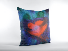 True Love Red Heart THROW PILLOW Artsy Style