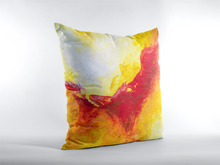 Bold Accent THROW PILLOW - Yellow Red Abstract